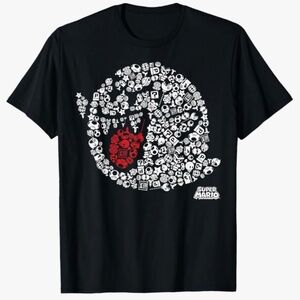 Nintendo Super Mario Iconic Boo Portrait Graphic T-Shirt